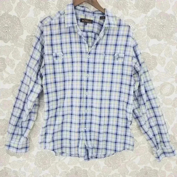 Ben Sherman Button down Long sleeve Plaid Men's XL‎ - Picture 1 of 8